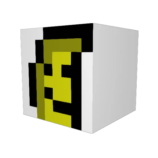 Donxt Minecraft avatar head, 3D render