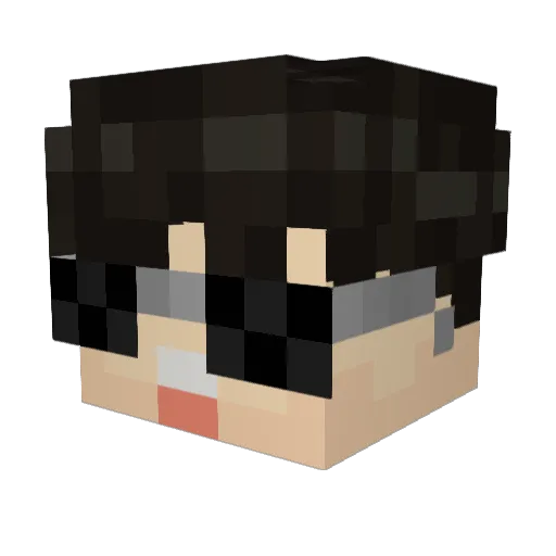 Donza10 Minecraft avatar head, 3D render