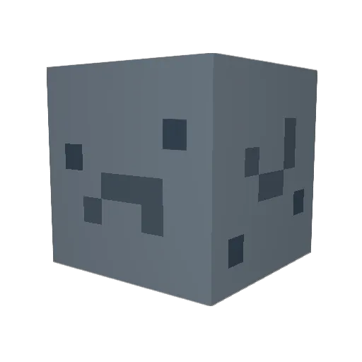 Donzey Minecraft avatar head, 3D render