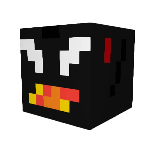 Doo0fus Minecraft avatar head, 3D render