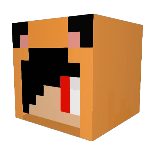 DooNongE Minecraft avatar head, 3D render