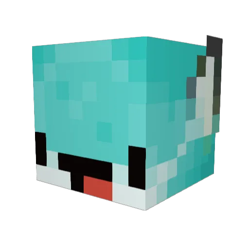 DooZok Minecraft avatar head, 3D render