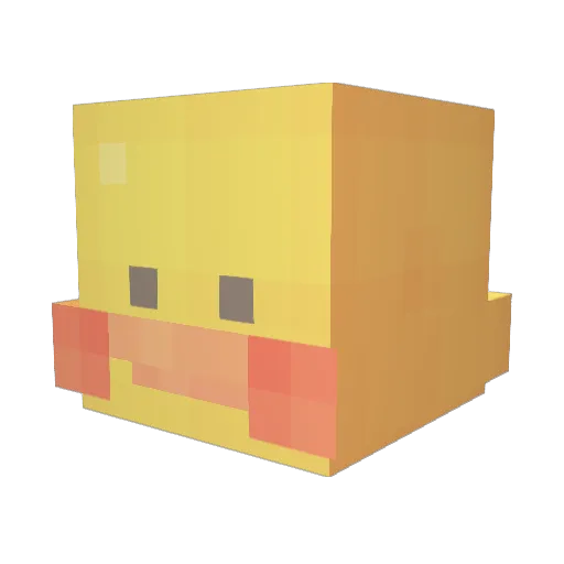 Doo_Kong Minecraft avatar head, 3D render