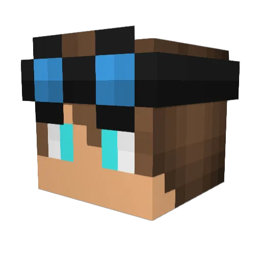 Doob_420 Minecraft avatar head, 3D render