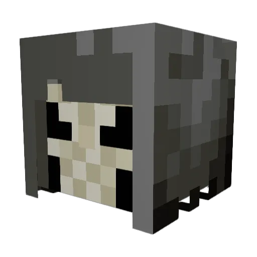 Doobiegu Minecraft avatar head, 3D render