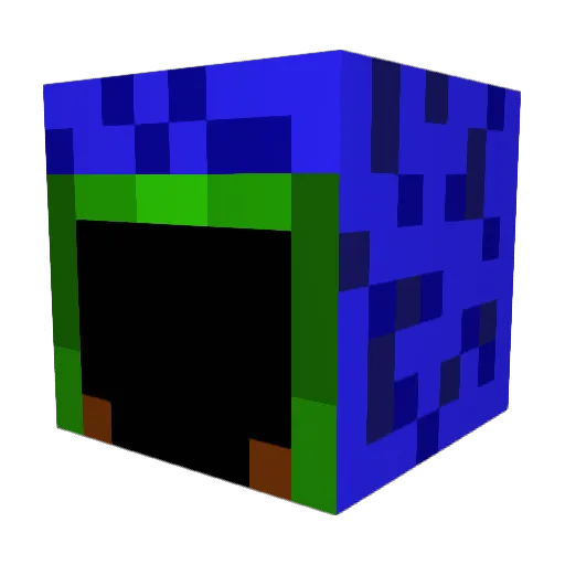 DoobyWizard Minecraft avatar head, 3D render