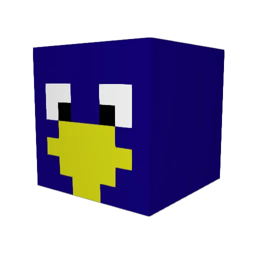 DoodExYT Minecraft avatar head, 3D render