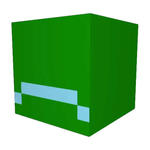 DoodPaard Minecraft avatar head, 3D render
