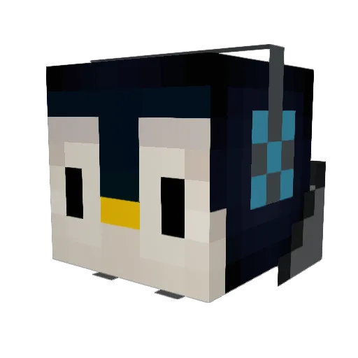 Doodacoff Minecraft avatar head, 3D render