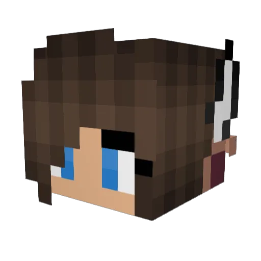 Doodle011 Minecraft avatar head, 3D render