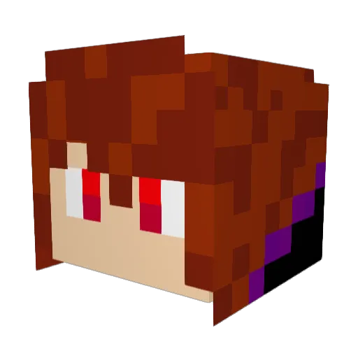 DoodleDo0 Minecraft avatar head, 3D render