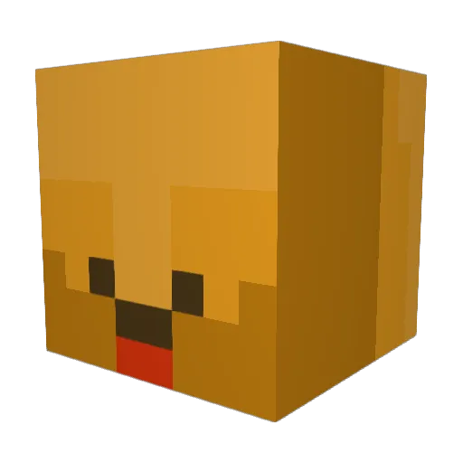 DoodlePip212 Minecraft avatar head, 3D render