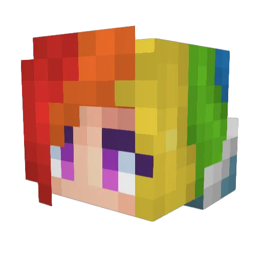 Doodle__Bugg Minecraft avatar head, 3D render