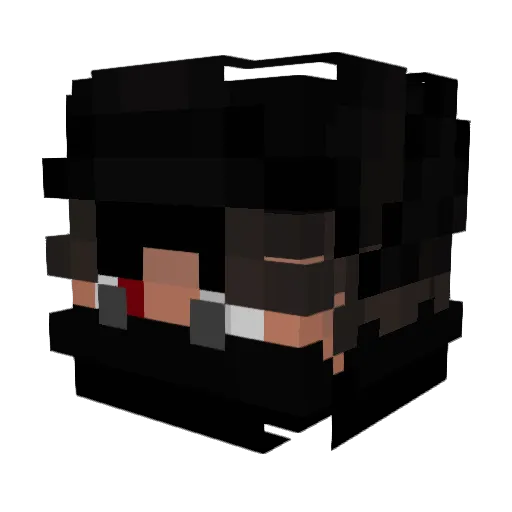Doodlebeam Minecraft avatar head, 3D render
