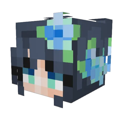 Doodles0143 Minecraft avatar head, 3D render