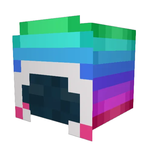 Doodlestin Minecraft avatar head, 3D render
