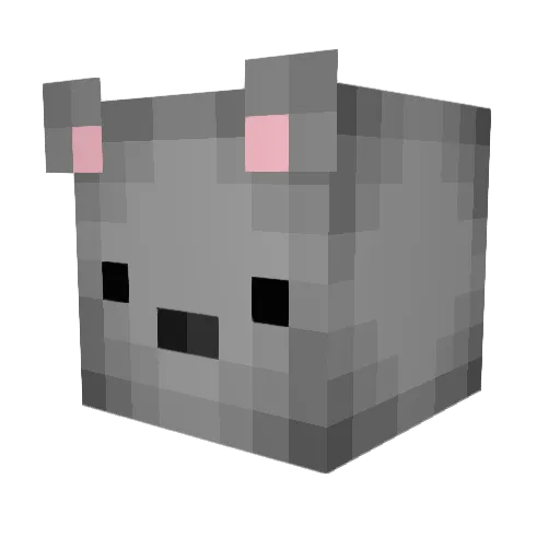 Dookied Minecraft avatar head, 3D render