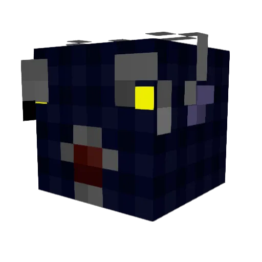 DooleyDools Minecraft avatar head, 3D render