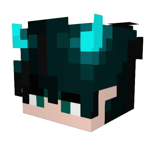 Doolpein Minecraft avatar head, 3D render