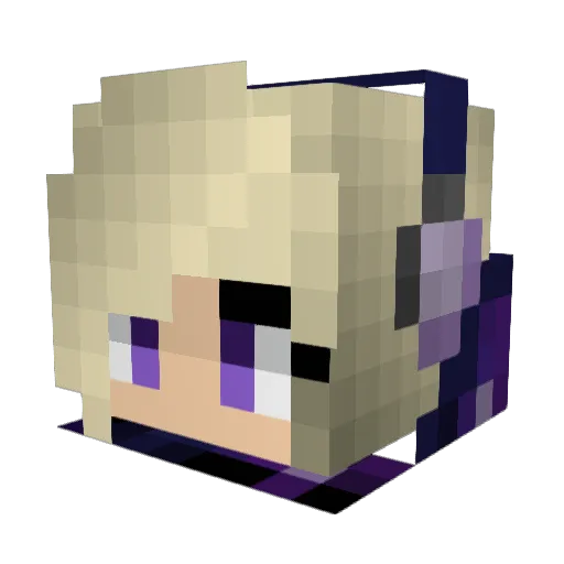Dools2000 Minecraft avatar head, 3D render