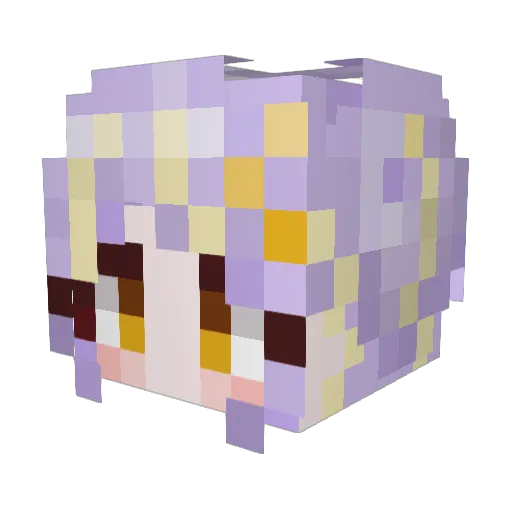 Dooly_04 Minecraft avatar head, 3D render