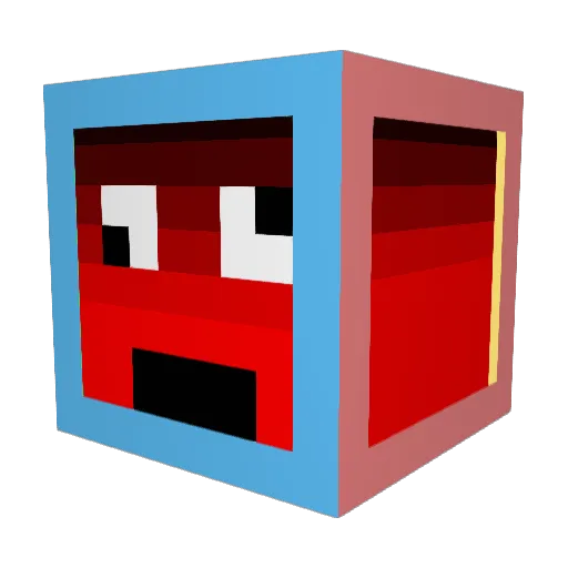 Doom360 Minecraft avatar head, 3D render
