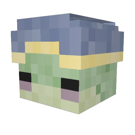DoomBuster246 Minecraft avatar head, 3D render