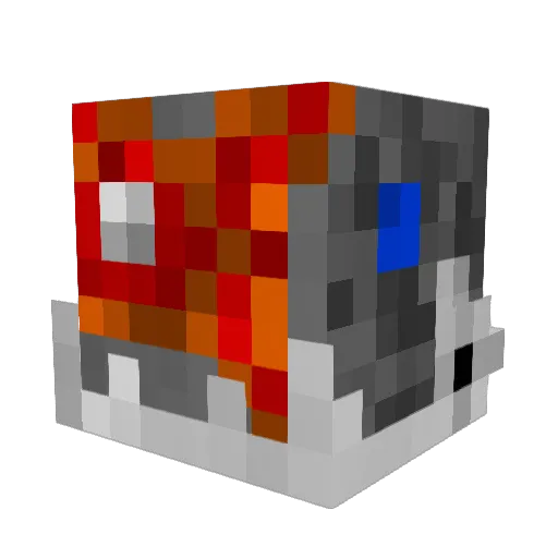 DoomEnvious Minecraft avatar head, 3D render