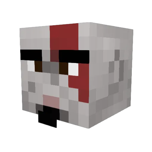 DoomKiller09 Minecraft avatar head, 3D render