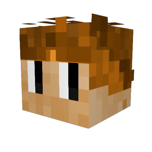 DoomSlayer08 Minecraft avatar head, 3D render