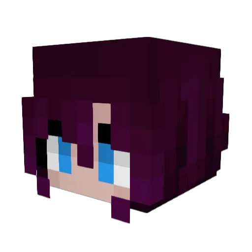 DoomSteve Minecraft avatar head, 3D render