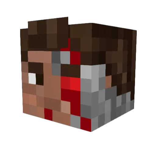 Doom_Slayer96 Minecraft avatar head, 3D render