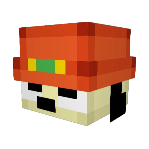Doomcyier Minecraft avatar head, 3D render