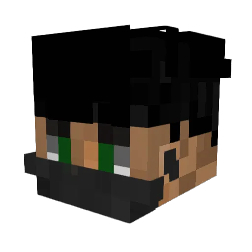 Doomdreaming Minecraft avatar head, 3D render