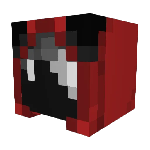 DoomedEvening Minecraft avatar head, 3D render