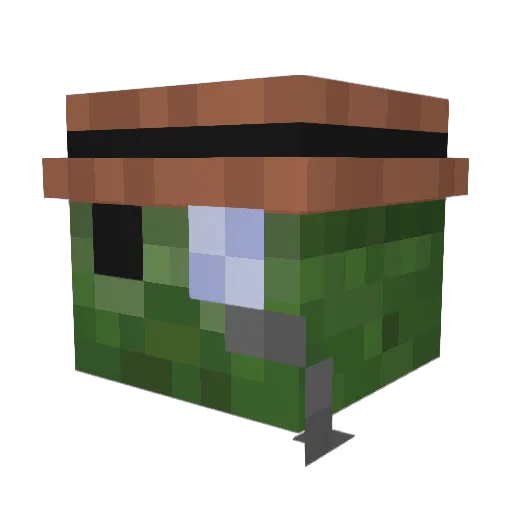 DoomerVoid Minecraft avatar head, 3D render