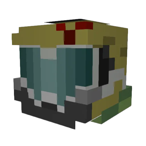 Doomerrant Minecraft avatar head, 3D render