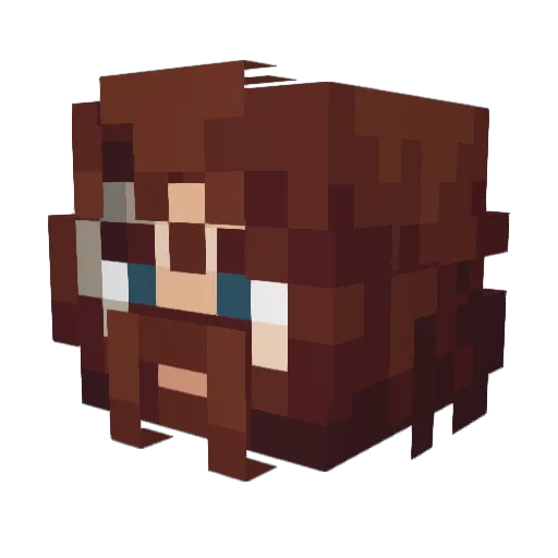 Doometry Minecraft avatar head, 3D render