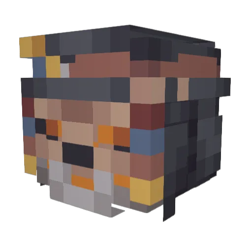 Doomguy1710 Minecraft avatar head, 3D render