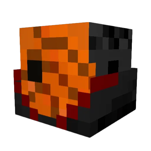 Doomhark Minecraft avatar head, 3D render