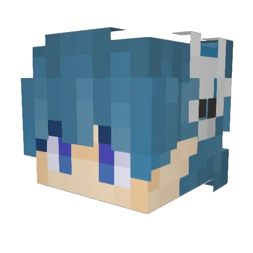 Doominator_1122 Minecraft avatar head, 3D render