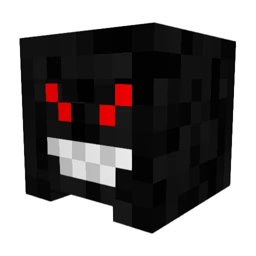 Doommob Minecraft avatar head, 3D render
