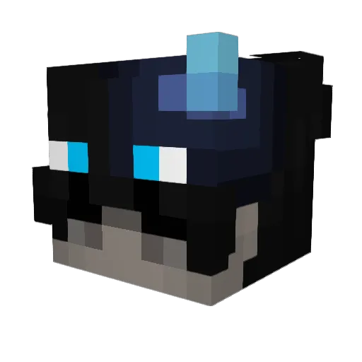 DoomsayX Minecraft avatar head, 3D render