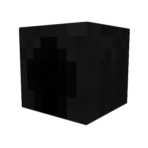 Doomscroling Minecraft avatar head, 3D render