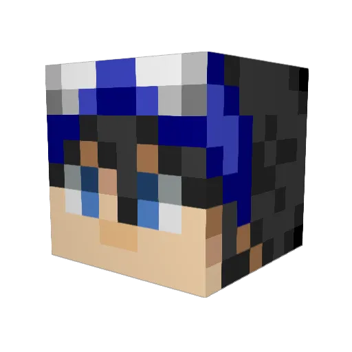 DoomsdayPlay Minecraft avatar head, 3D render