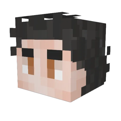 Doomy_Woomy_ Minecraft avatar head, 3D render