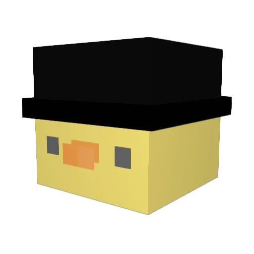 Doomyk Minecraft avatar head, 3D render