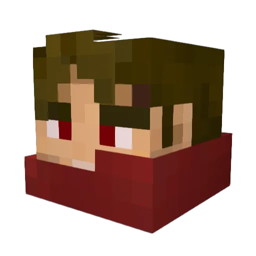 Doonies Minecraft avatar head, 3D render