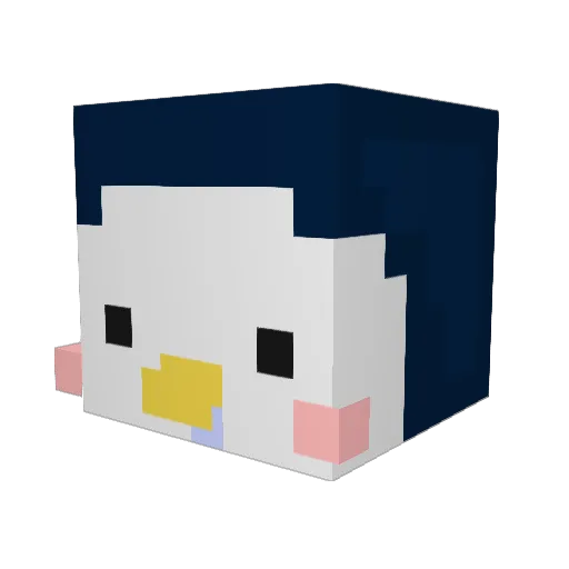 Dooniya Minecraft avatar head, 3D render