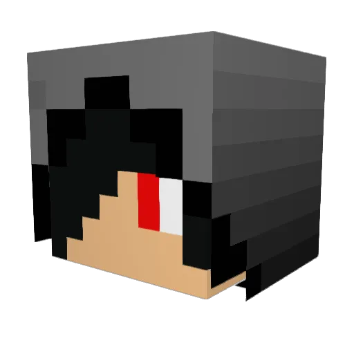 Doontang Minecraft avatar head, 3D render